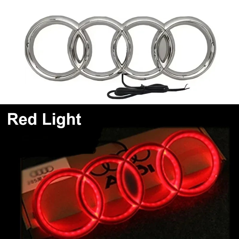 1pcsLED Car Dynamic Streamer Badge Light Front Grille Emblem for Audi Q7 Q8 S3 A1 A2 A3 A4 A5 A6 Q3 Q4 Q5 Q6 S5 S7 A7 Q