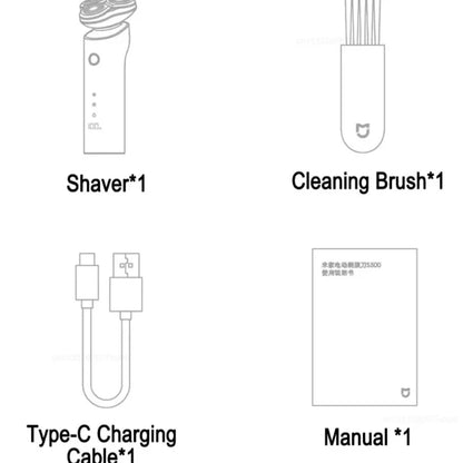 Mijia S500 Electric Shaver Triple Blade Trimmer Portable Dry Wet Shaving Rechargeable Washable Beard Hair Cutting Machine Razor