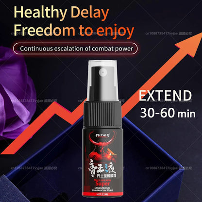 Male Sex Spray Man Long Lasting 60 Minutes without ejaculation Spray For Men Premature Ejaculation Fast Erecting Adult Product