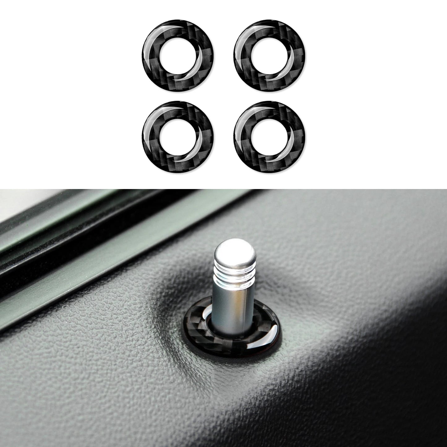 For Chrysler 300 (2011-2014) Car Center Console Gear Shift Panel Steering Wheel Cover Carbon Fiber Interior Sticker Accessories