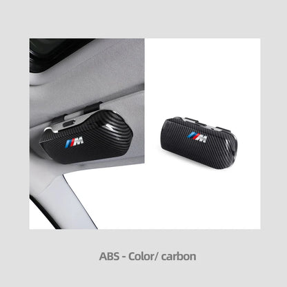 Multifunction Car Glasses Box Portable Car Sunglasses Holder Car Driving Glasses Holder Eyeglass Case Sun Visor For Model Y BMW
