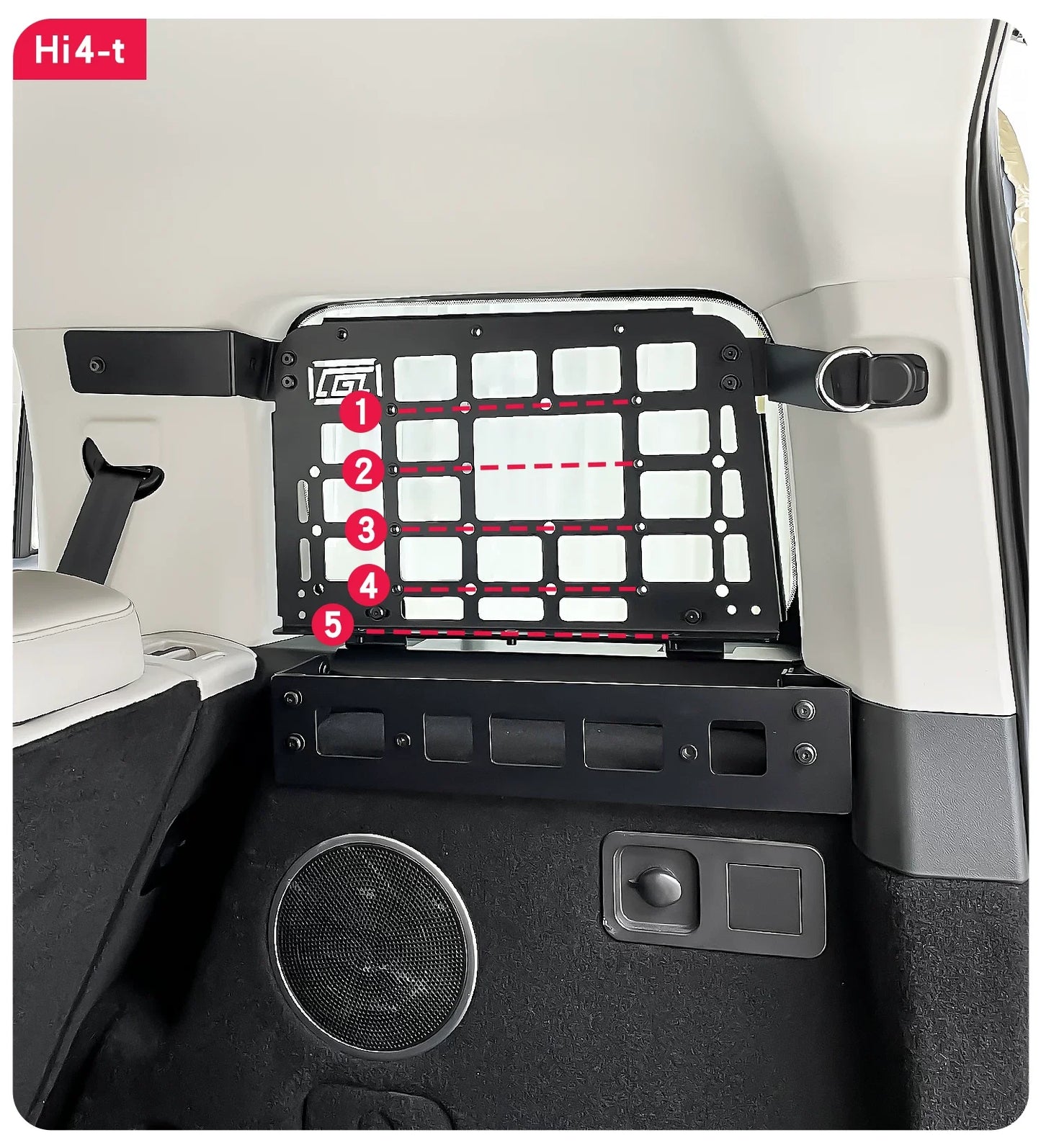 CGZ Trunk Shelf Modular Storage System Molle Panel Cargo Organizers Racks for New 2026 Tank 300 Hi4-T PHEV