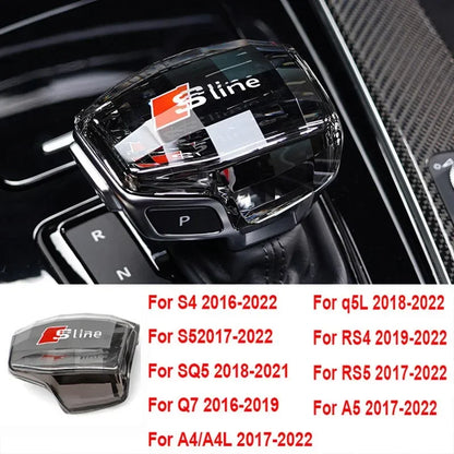 For Audi A4 A5 A6 A7 A8L Q5 Q7 Q8 RS4 RS5 RS6 RS7 S4 S5 SQ5 QS8 C8 S8 Crystal gear head Shift head Transmission handle cover