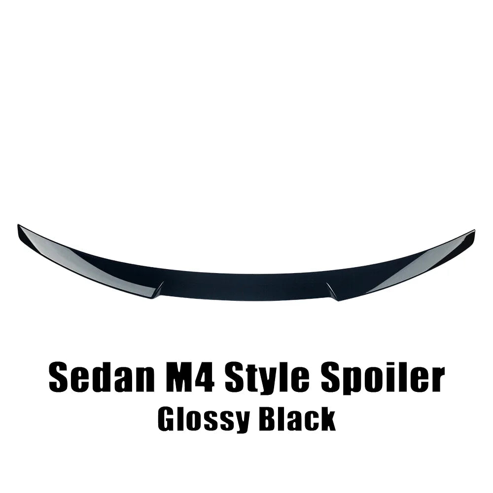 XVIP Car M4 Style Roof Spoiler Glossy Black Wings For BMW 3 Series G20 G28 2019-2022 330i 330e Sedan ABS Ducktail Trunk Spoilers