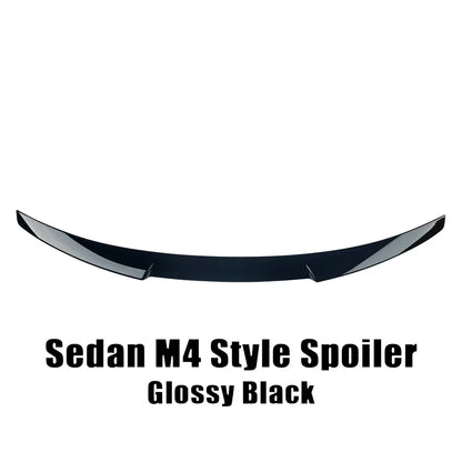 XVIP Car M4 Style Roof Spoiler Glossy Black Wings For BMW 3 Series G20 G28 2019-2022 330i 330e Sedan ABS Ducktail Trunk Spoilers