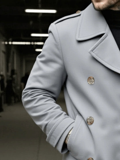 New Wool Coat Tweed Jacket Men's Windproof Wool Coat Winter Warm Fashion Street Popular Wool Coat