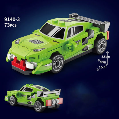 City Technique Speed Racing Car old Classic Sport Model Building Brick Super Racer Great Rally Vehicles Block Christmas gift Toy