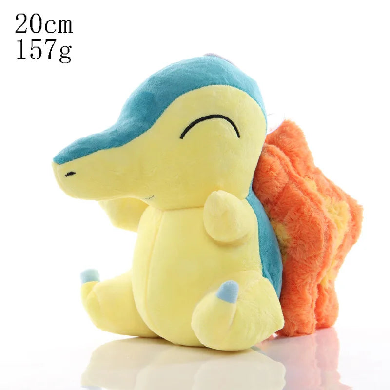 Pokemon Mega Dragonite Holding Dratini Sleeping Vaporeon Flareon Initial Pikachu Peluche Riding Gyarados Lapras Plush Doll