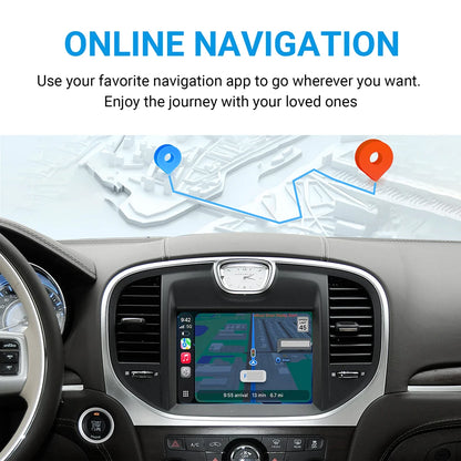 Wireless CarPlay Android Auto Retrofit Kit Decoder Box For Chrysler 300 Series 2011 2012 2013 2014 2015 2016