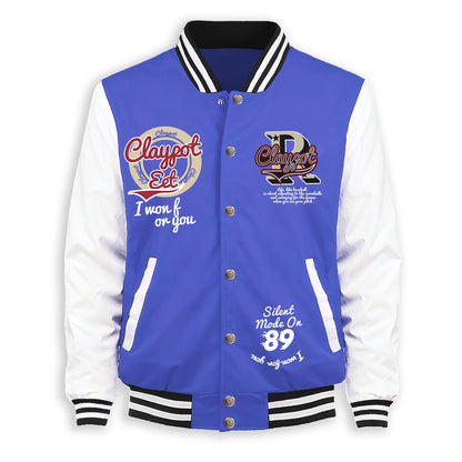 Usa Art Letters R And Circles Baseball Jersey Male Trendy Button Top Retro Loose Jacket Unisex Autumn Fleece Soft Clothing