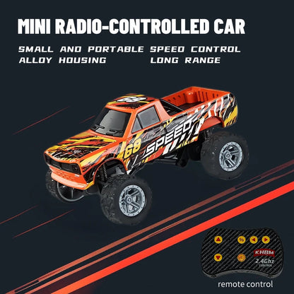 Top RC Car MINI Alloy 1/64 Remote Control Car Convenient to Carry 60 Minutes of Work Time Children's Gifts Electronic Toys