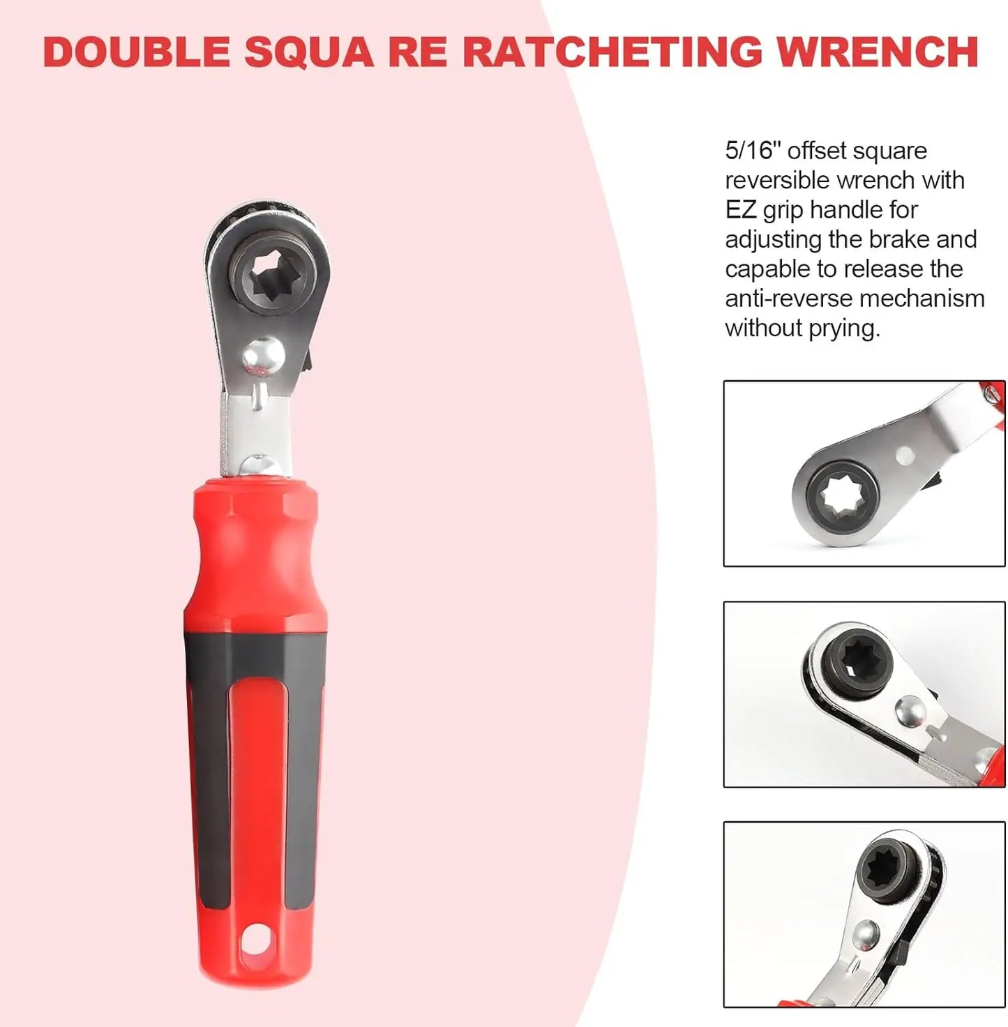 2 Piece Automatic Slack Adjuster Release Tool Car Repair Tool Set Comfortable Grip Efficient Slip Resistant For Trucks Trailers