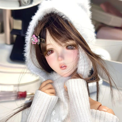 1/4 BJD Doll AP - Pre-order Soft Fairy Face with Open Mouth Busty Lip Resin Art Doll for Collector Gift