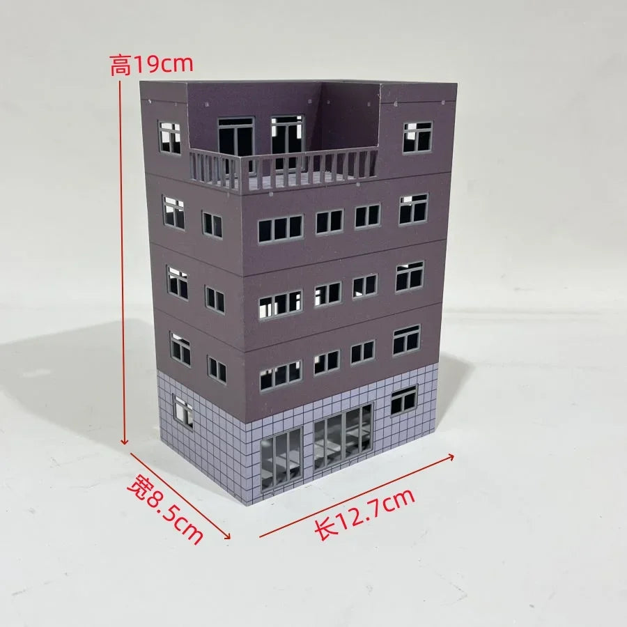 HO Scale 1/87 City Sand Table Train Scene Plastic Assembly Building Model Diy  Toy