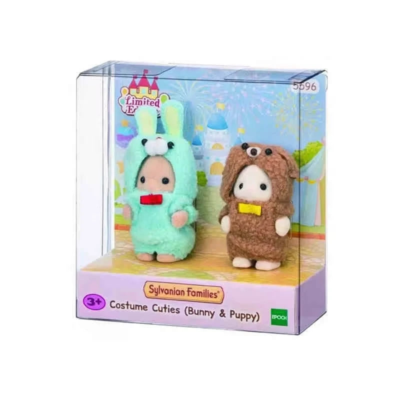 Original Japan Sylvanian Families Anime Figures Christmas Set Robot Unicorn Attack Toy Dressing Party Doll Festival Limited Toys