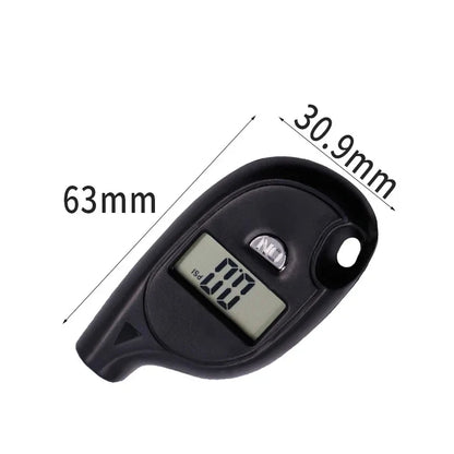 1-4Pcs Keychain Style Tire Gauge Digital Lcd Display Tester Gauge Car Tire Pressure Test Meter Car Motorcycle Tyre Diagnostic