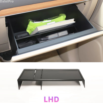 For Toyota Land Cruiser Prado LC150 J150 FJ150 2010-2018 Car Glove Compartment Organizing Divider Organizer Prado Storage Box