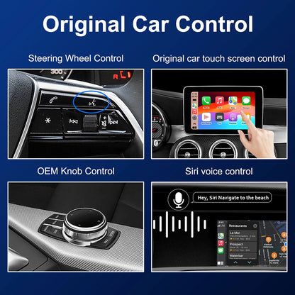 Wireless Carplay Decoder For Mercedes Benz A B C E CLA GLA GLK ML Sprinter NTG4.5 Becker Module Android Car Navigation