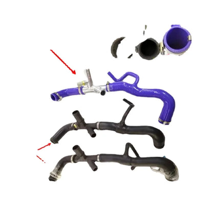 JLM21499 Hose On Cooler Water Tank Engine Five Pipe Radiator Upper Pipe Connecting Pipe Water Tank For Jaguar Series XF