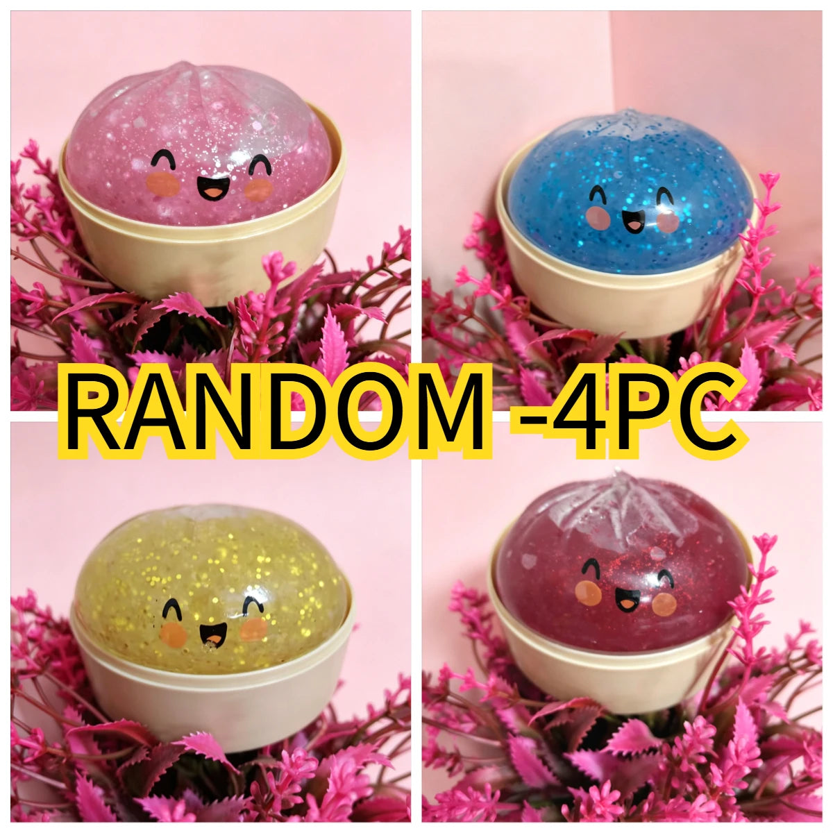 Giant Squishies Dumpling Bun Toy, Slowly Rising Sparkling Dumpling Pressure Ball, Relieve Stress Restlessness Toy