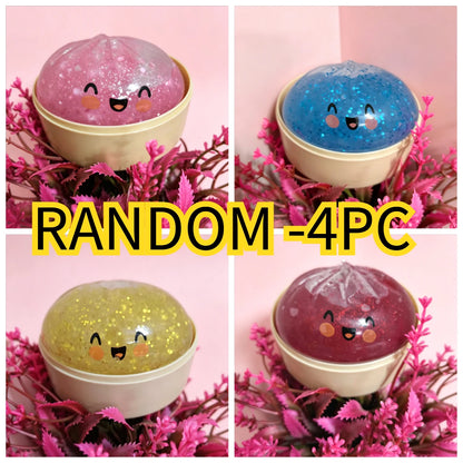 Giant Squishies Dumpling Bun Toy, Slowly Rising Sparkling Dumpling Pressure Ball, Relieve Stress Restlessness Toy