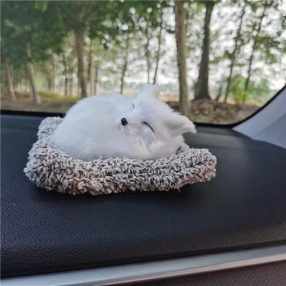 Car Activated Carbon Car Interior Decoration Simulation Dog Center Console Car Supplies Bamboo Charcoal Dog Doll Ornaments
