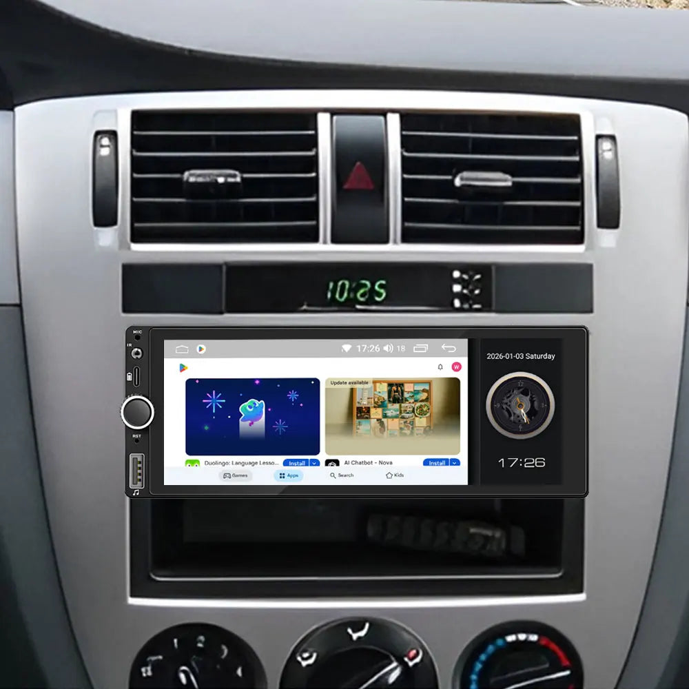 Car Intelligent Systems Android 13 1din Player Wireless Carplay Android Auto WIFI Internet GPS Navigation RDS BT Auto Stereo