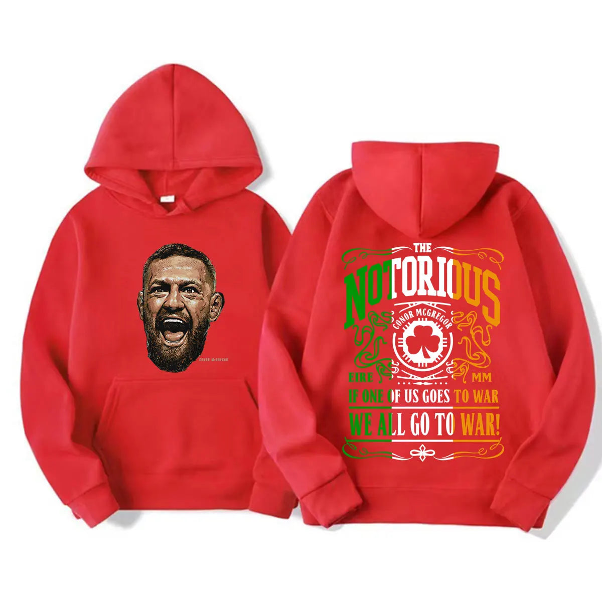 The Notorious Conor Mcgregor Graphic Sweatshirts Men's Clothes Fashion Gothic Classic Hoodies Casual Fleece Oversized Pullovers