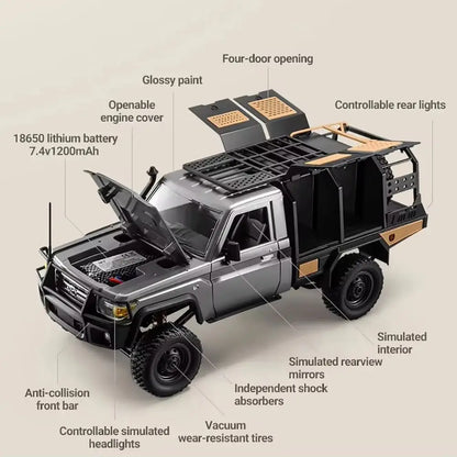 MN82S MN82 MN82PRO RC Car 1/12 4WD 2.4G Remote Control Car Climbing Off-road RC Crawler LED Light Truck RC Toys As Kids Gift