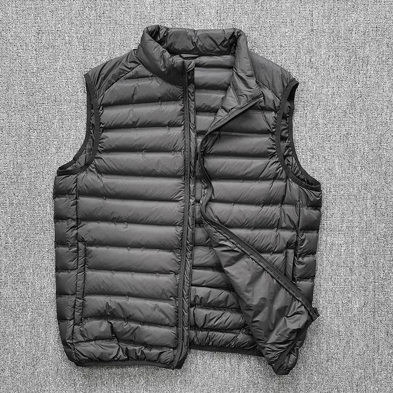 Ultra-Light down Vest Men's Spring Autumn Winter Fashion City Style Standard Fit Youth Daily Wear Couple's Style Vest