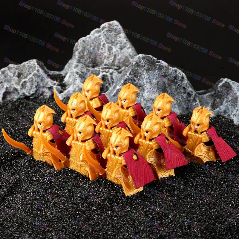 Medieval Knights Building Blocks Warrior Soldiers Crusaders Hospital Teutonic Knight Legion Figures Block Toys Accessories