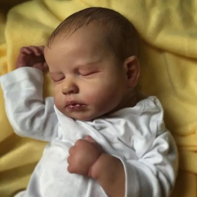 50CM/20inch Reborn Baby Doll LouLou Mixed Silicone Vinyl Finished 3D Painted Skin Veins Art Collection Doll Gift For Girls