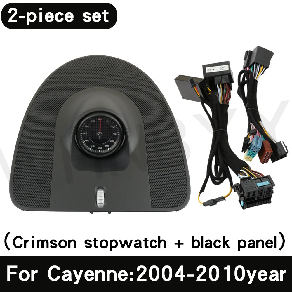 For Porsche stopwatch 2004-2010 Cayenne 955 stopwatch clock dashboard modification compass instrument panel interior accessories