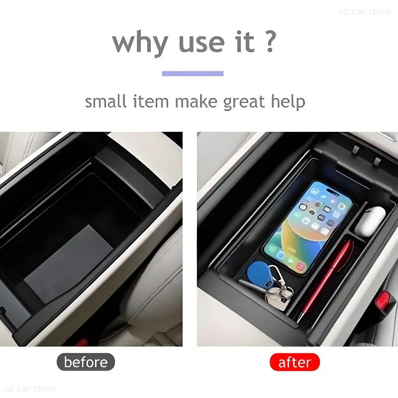 Armrest Storage Box Organizer For GAC AION UT 2025 2026 Car Organizer Interior Accessories
