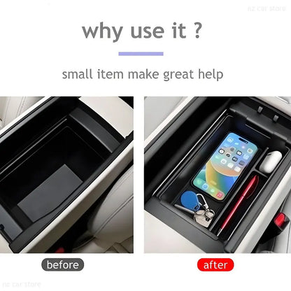 Armrest Storage Box Organizer For GAC AION UT 2025 2026 Car Organizer Interior Accessories