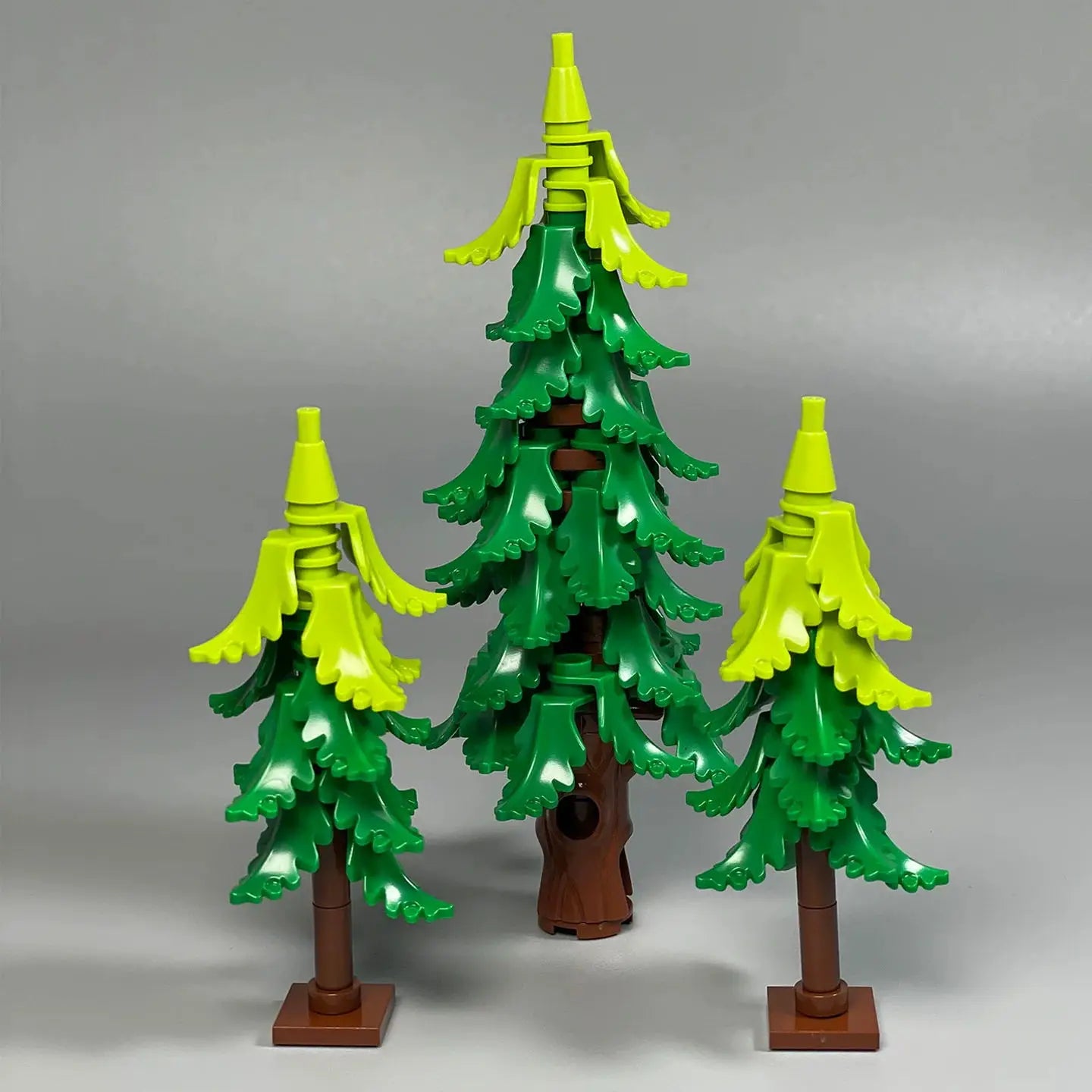 MOC City Garden Building Block Set – DIY Assembly Pine & Pine And Cypr, Street View Forest Plants, Trunk Leaves Grass Accessorie