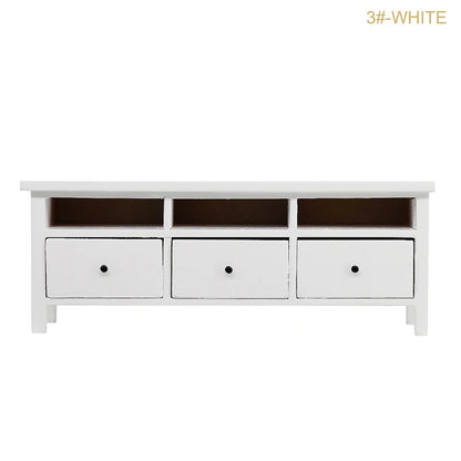 1Pcs Dollhouse Miniature furniture Bookcase Display Shelf Modern Style Wood Bookcase Doll House Toys