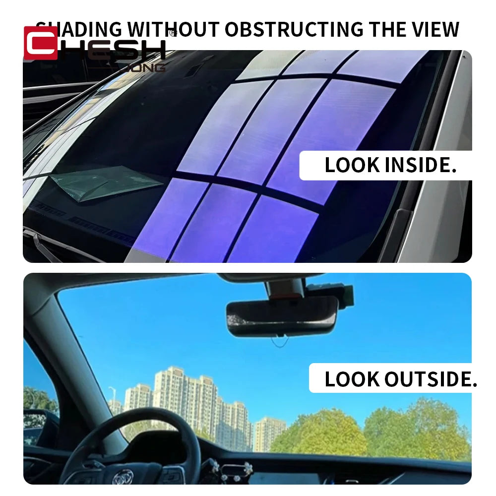 50cm X150/300/600cm Car Side Windshield VLT Purple Glass Tinting Vinyl Solar Chameleon Tint Film Nano Ceramic Proof Accessories