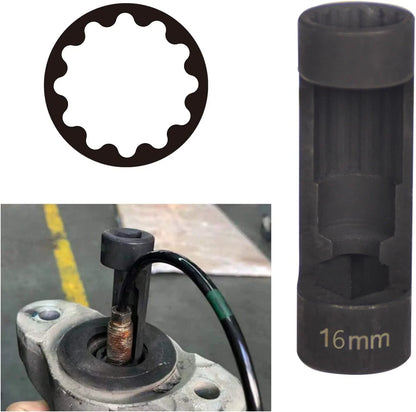 Automotive 1/2 Inch Drive 12 Point Suspension Strut Socket Tool 16-24mm Shock Absorber Nut Remover for Car Auto Repair Hand Tool