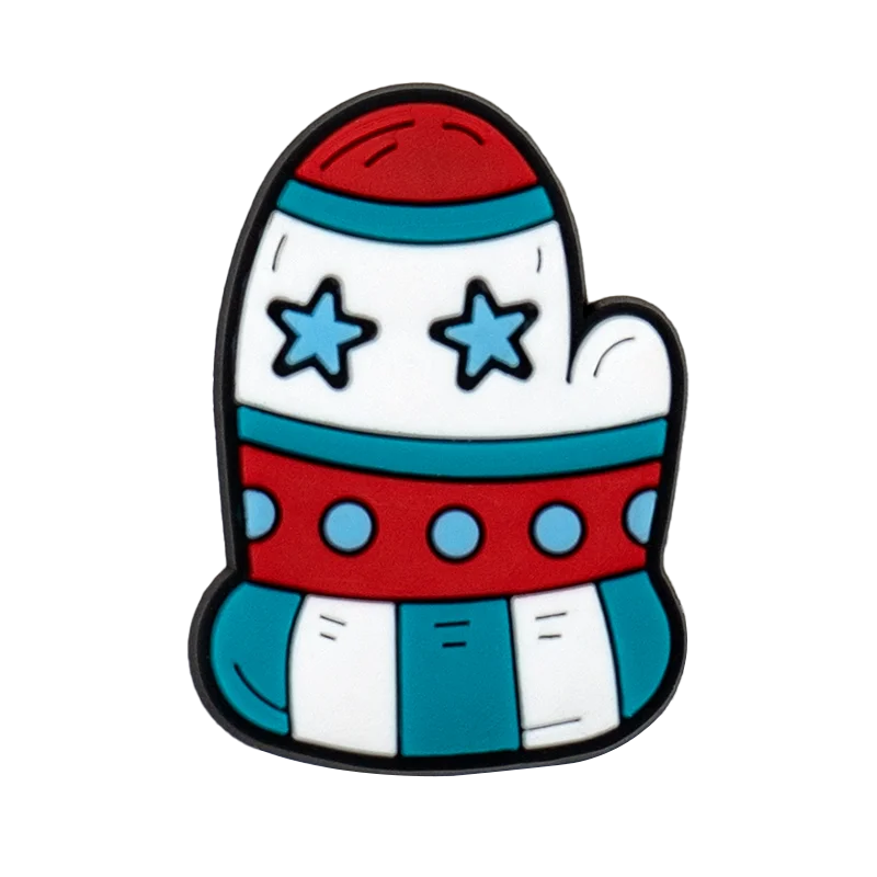 1/25PCS Christmas Style Shoe Charms Xmas Style Snowman Christmas Outfit Snowflake Shoe Accessories Pins for Clog Pins Buckles