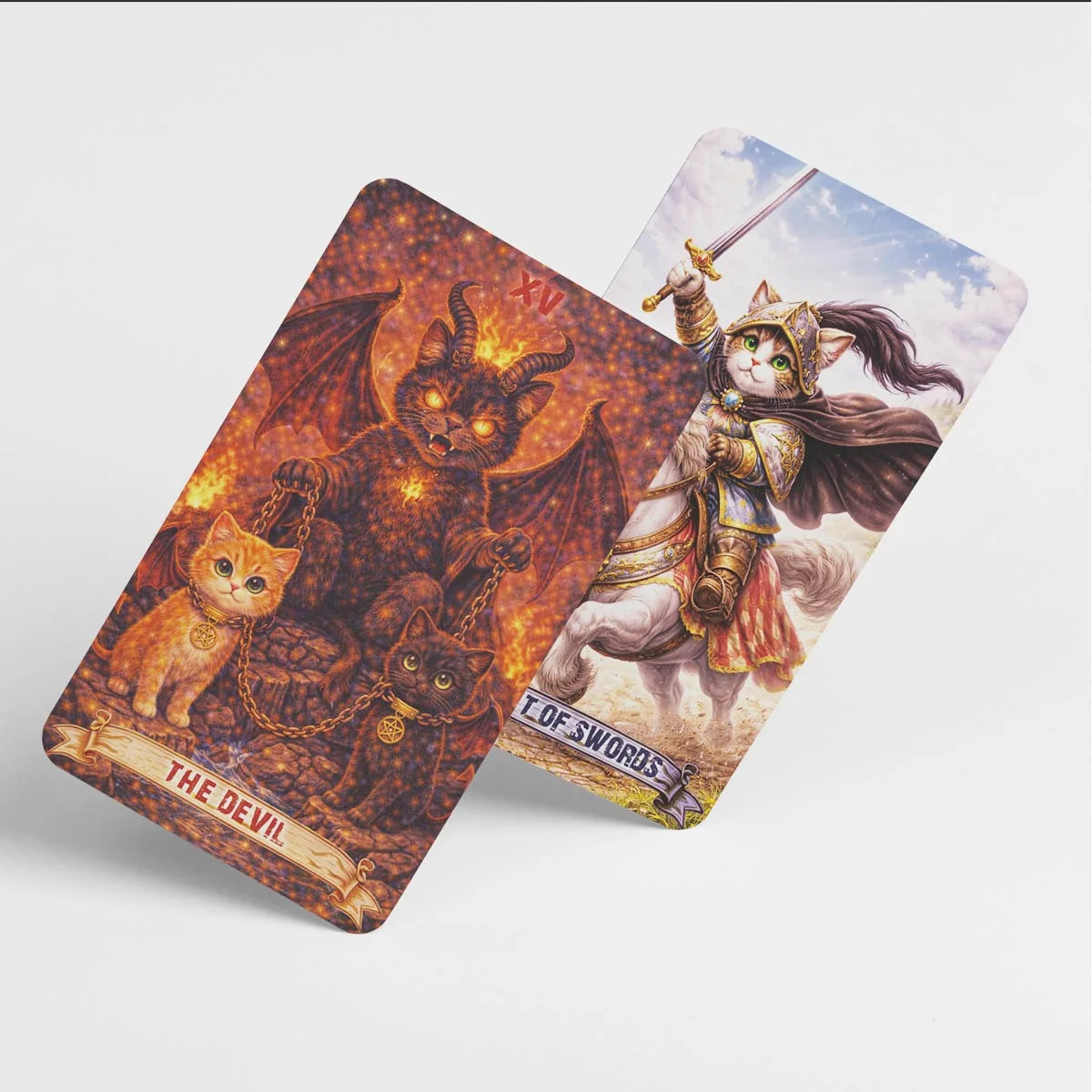 Magic Cat Tarot , 78 Cards, 13x8 Cm, Ideal for Beginners, Paper Manual, Emotion Expression, Subtle Magic Details Card Games