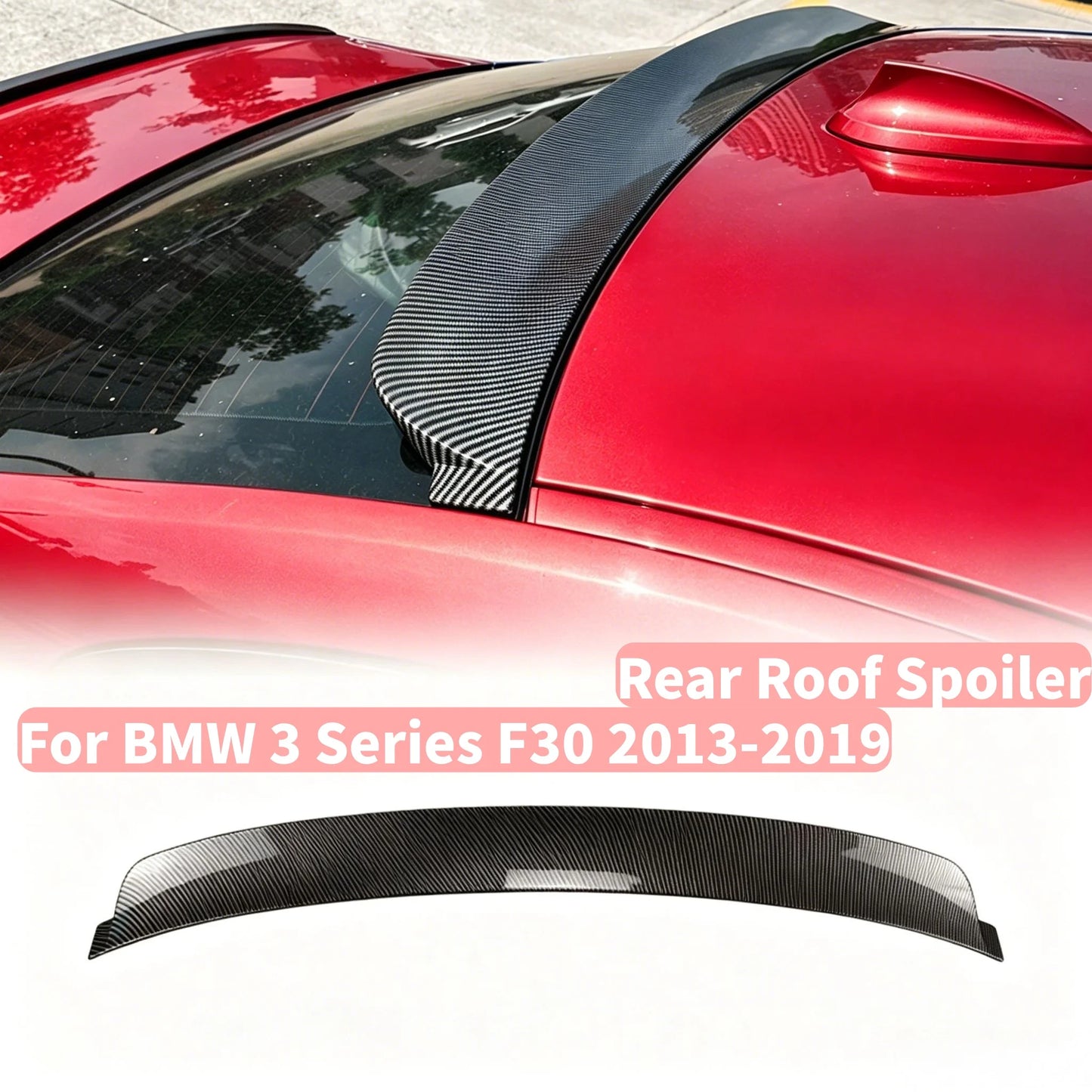 1PCS For BMW 3 Series F30 2013-2019 Car Rear Roof Spoiler Rear Lip Wing Styling Upgrade Body Kit Auto Accessories