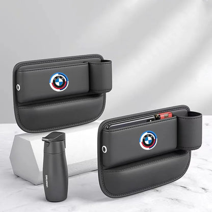 Car Front Seat Crevice Storage Box Pocket With Cup Holder for BMW E30 E34 E36 E39 E46 E52 E53 E60 E61 E62 E70 E83 Accessories