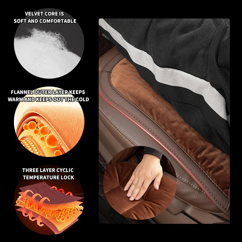 Car Seat Front Rear Winter Warm Comfort Velvet Cushion Accessories For Opel Astra G J H Insignia Zafira Corsa D C Vectra Vivaro