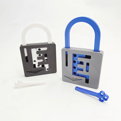 1/2 Pcs Lock Shape Maze Puzzle, Puzzle Relief Puzzle Lock Shape, Creative Relief Tool, Cultivate Thinking, Relieve Stress