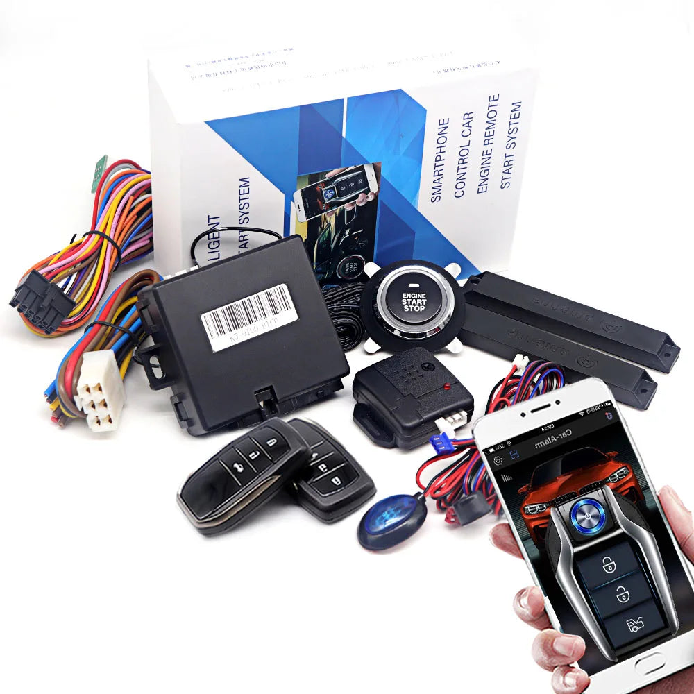 Kirbin Universal Car alarm with auto start Smart key Engine ignition autostart kit Automotive start stop For Toyota/Golf/Passat