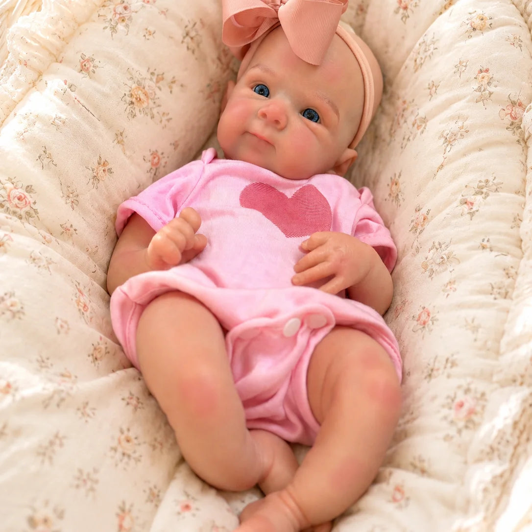 OtardDolls-18 Inches Wrinkle Skin Open Mouth Bettie Solid Silicone Bebe Reborn Girl Doll With Painted Skin Lifelike Reborn Doll