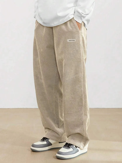 Men's Casual Pants Loose Pants Corduroy Breathable Loose Outdoor Pants Fashionable Design Jogging Pants 2026 New Casual Pants