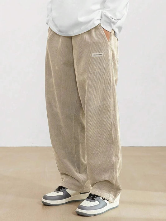 Men's Casual Pants Loose Pants Corduroy Breathable Loose Outdoor Pants Fashionable Design Jogging Pants 2026 New Casual Pants