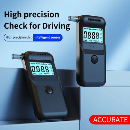 Portable Alcohol Tester Electronic Breathalyzer LCD Display Professional Breathalyzer Breath Alcohol Test Tools For Car Home